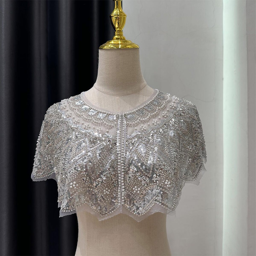 Embroidery Shawl - Vintage Pul Payetli Flapper Şal Boncuklu