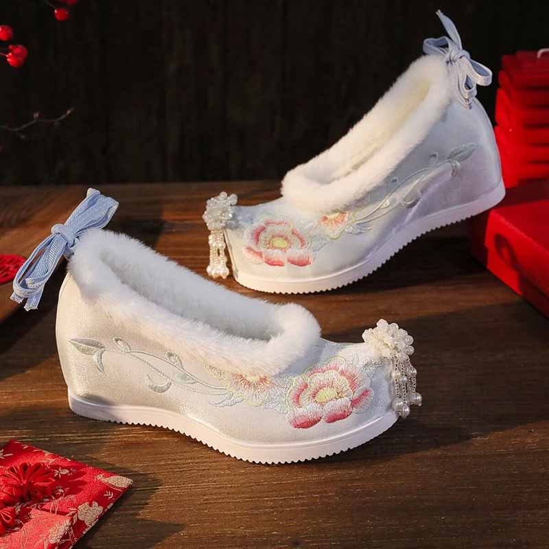 Embroidery Shoes - Kadın Büyük Beden 41 # Hanfu