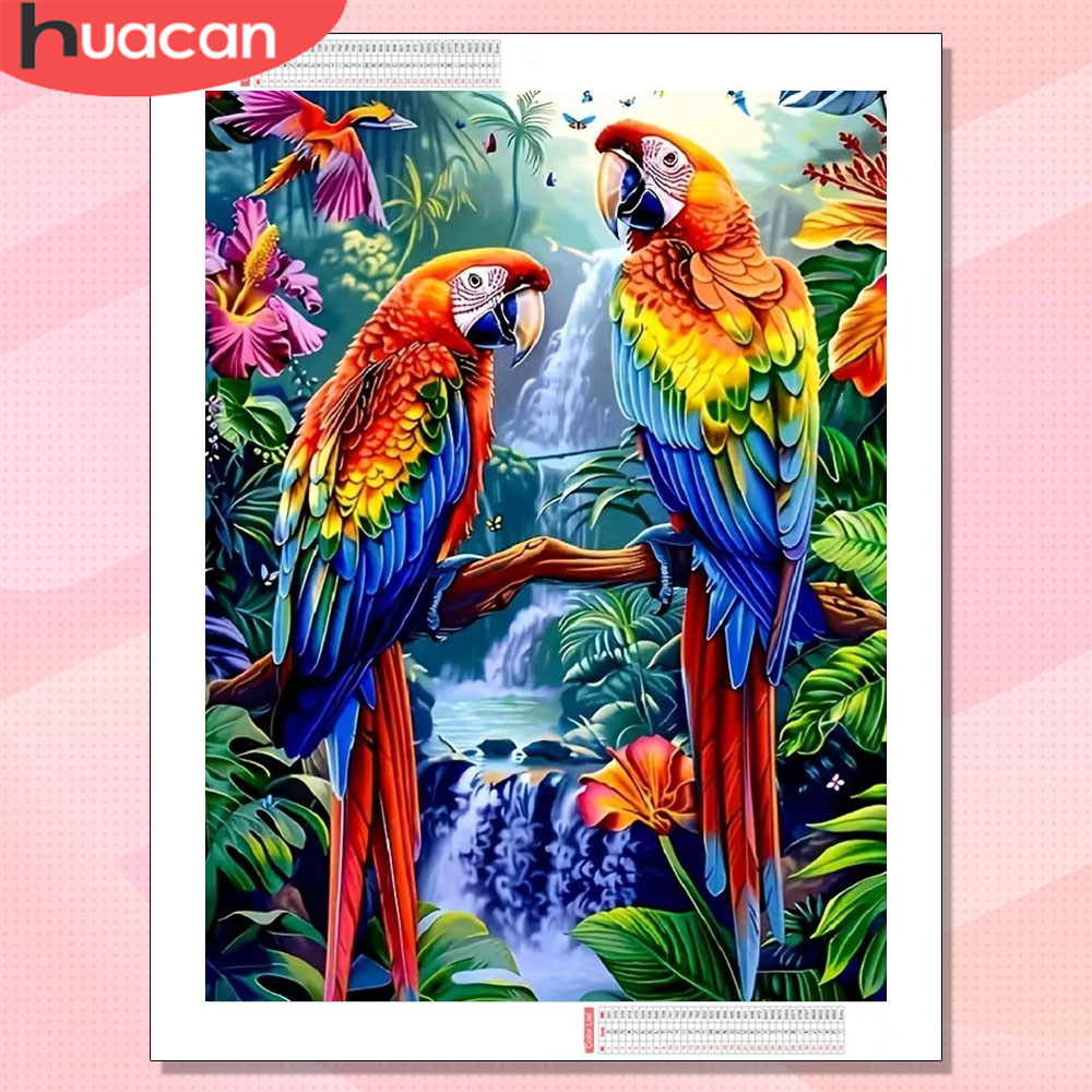 Embroidery Icon - HUACAN Elmas Boyama Yeni Papağan Hayvan