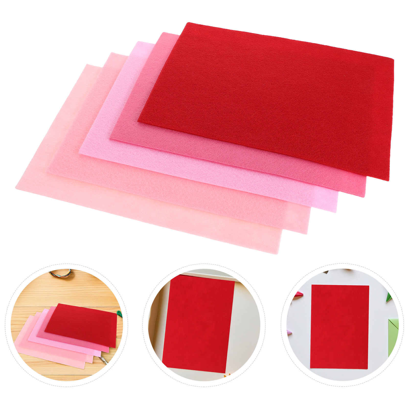 Felt Sheet Wool - 30 adet Kendin Yap Keçe Levhaları,