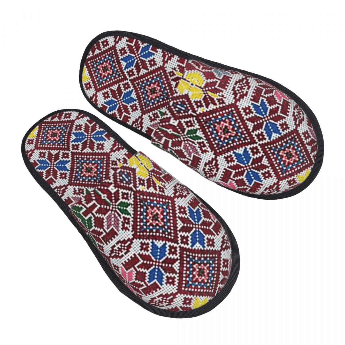 Embroidery Shoes - Özel Nakışlı, Filistin Geleneksel Tatreez Terlik,
