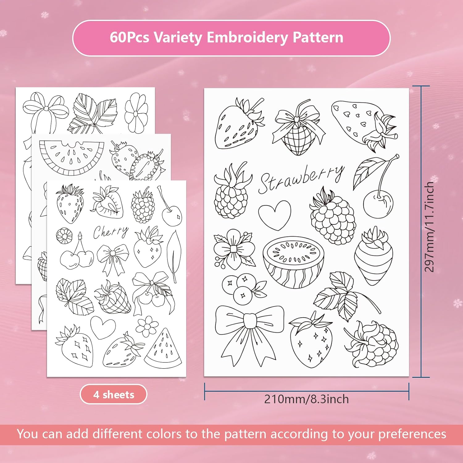 Önceden Basılmış Çilek Desenli - Embroidery Software incelemesi ve fiyatı