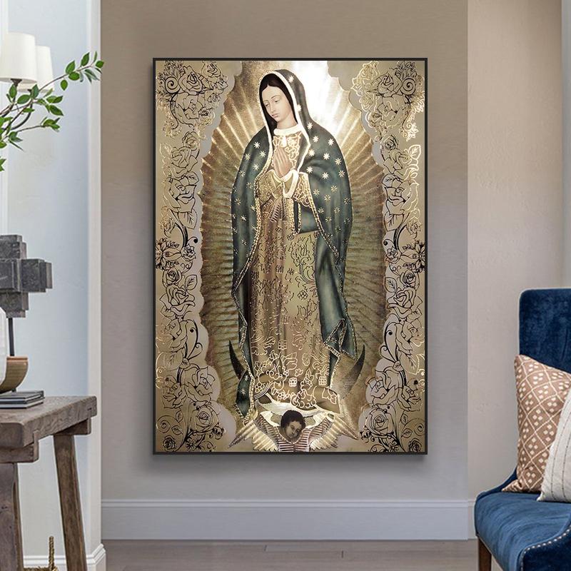 Retro Lady Guadalupe 5D DIY el - Embroidery Icon incelemesi ve fiyatı