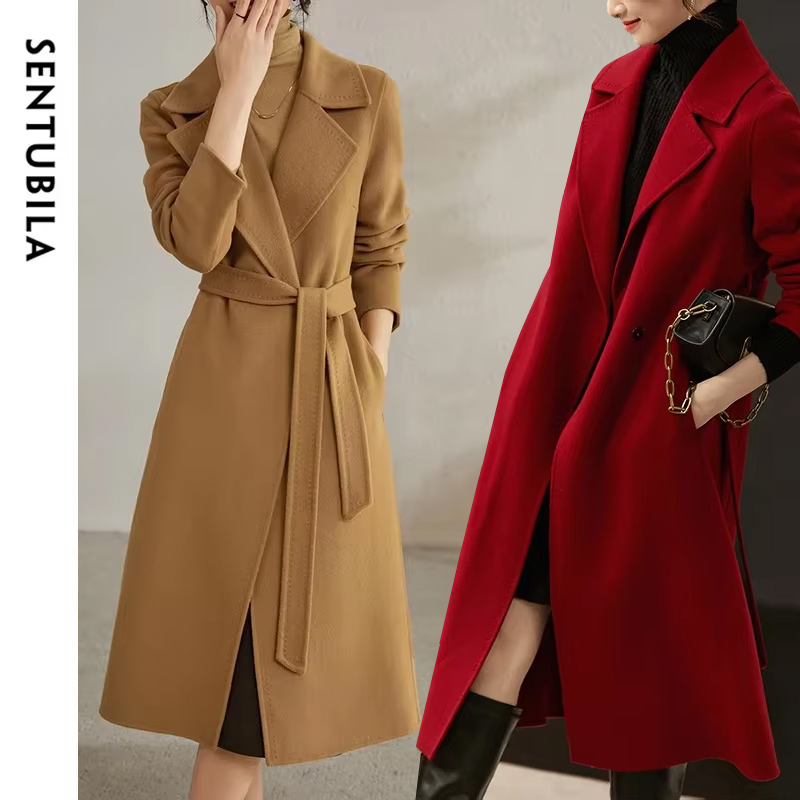 SENTUBILA 100% yün Wrap Coat 2 - Felt Sheet Wool incelemesi ve fiyatı