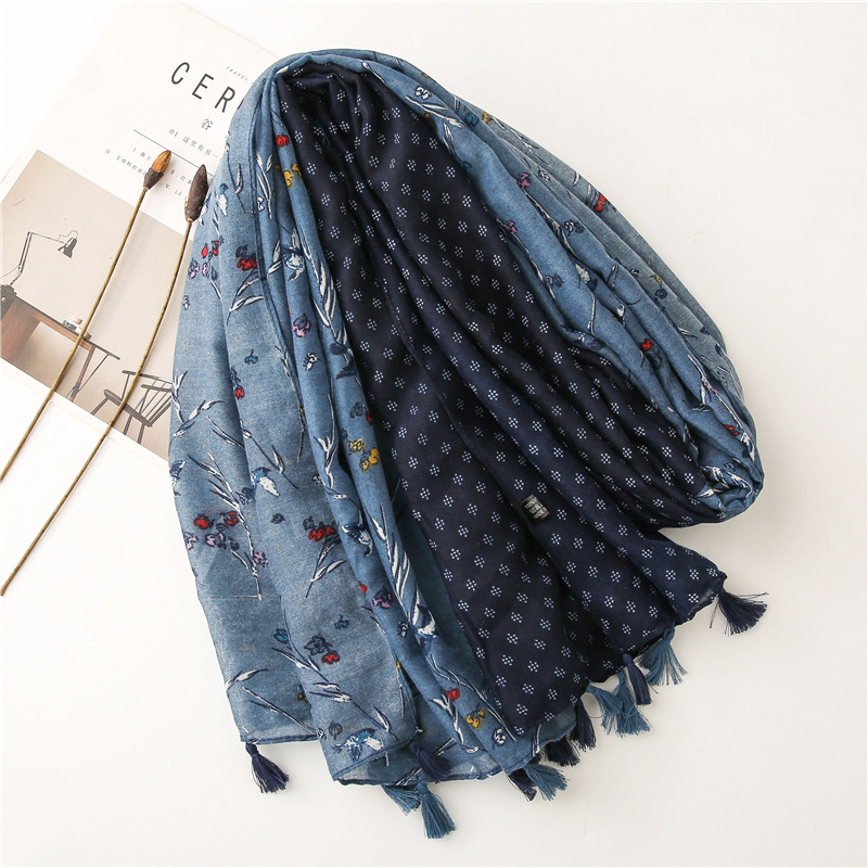 2021 Kadın Eşarp çiçek baskı B - Embroidery Shawl incelemesi ve fiyatı