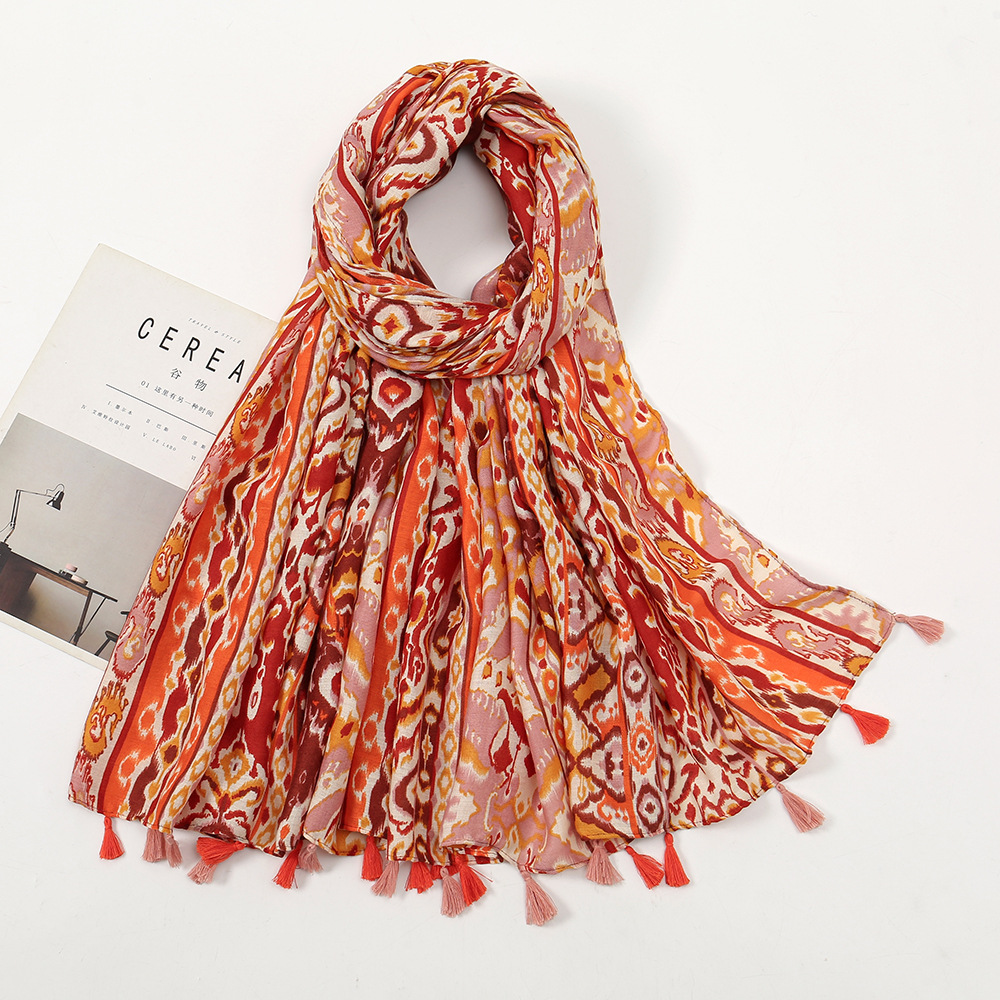 Moda İlkbahar Yaz Ince Viskon  - Embroidery Shawl incelemesi ve fiyatı