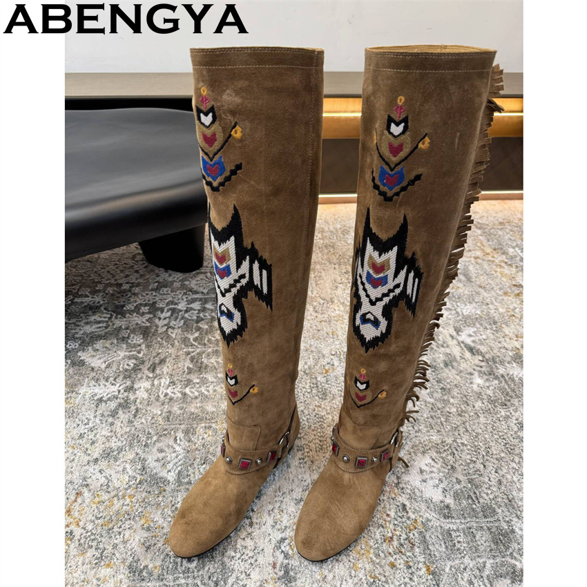 ABENGYA 2026 Kış Yeni Diz Yüks - Embroidery Yes incelemesi ve fiyatı