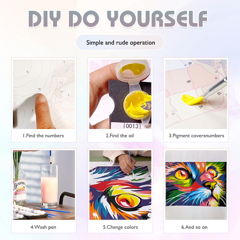 1 adet çerçevesiz Sayılarla Bo - Embroidery Translate incelemesi ve fiyatı