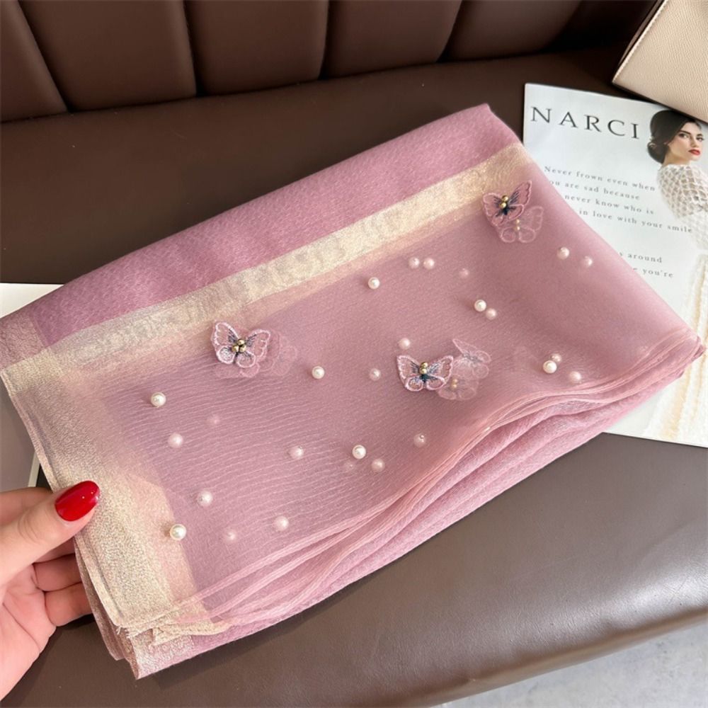 Zarif İnce İpek Eşarp Büyük Fu - Embroidery Shawl incelemesi ve fiyatı