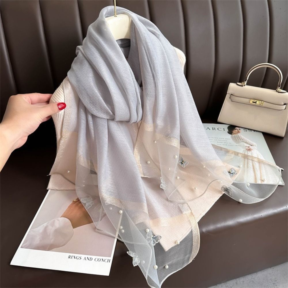 Zarif İnce İpek Eşarp Büyük Fu - Embroidery Shawl incelemesi ve fiyatı