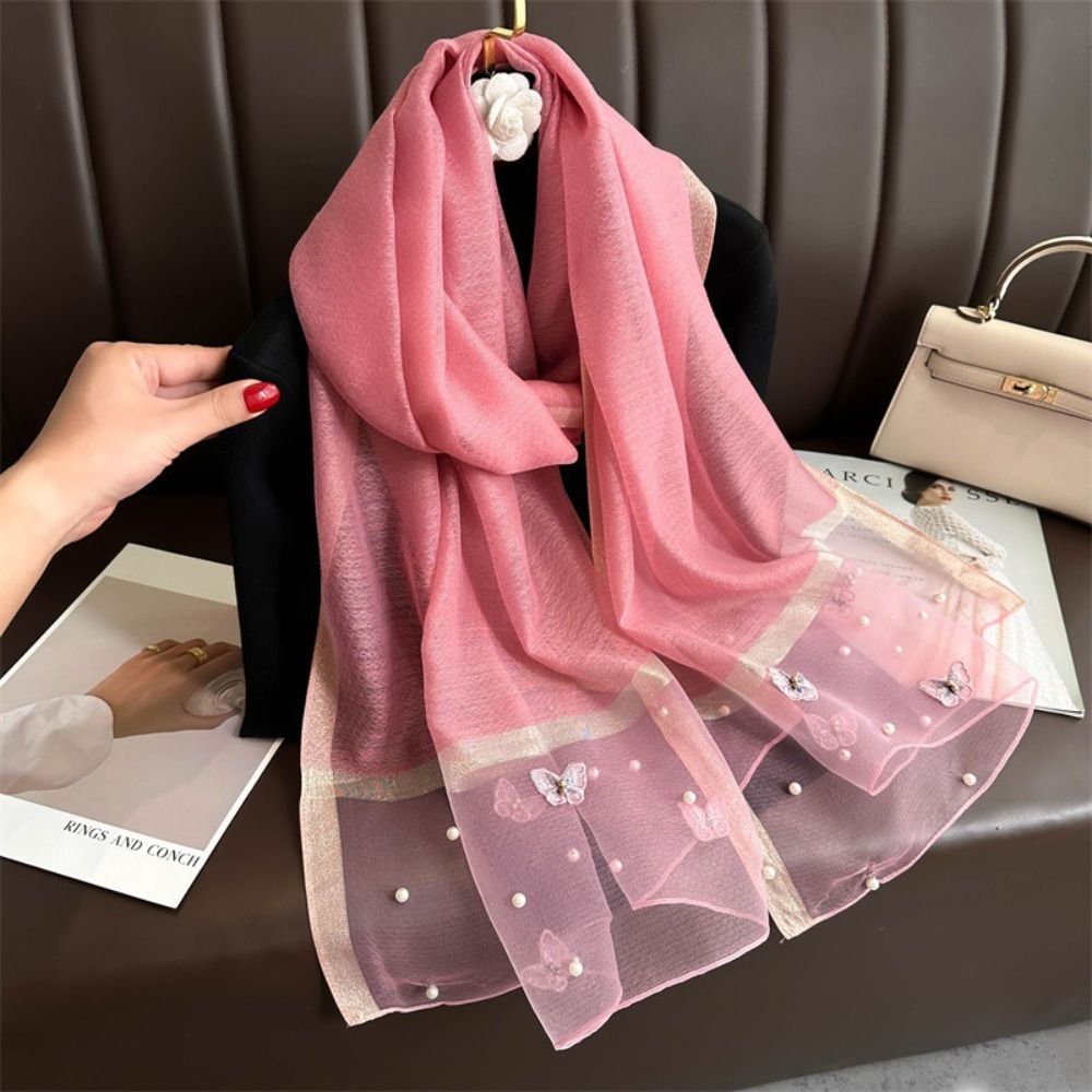 Zarif İnce İpek Eşarp Büyük Fu - Embroidery Shawl incelemesi ve fiyatı