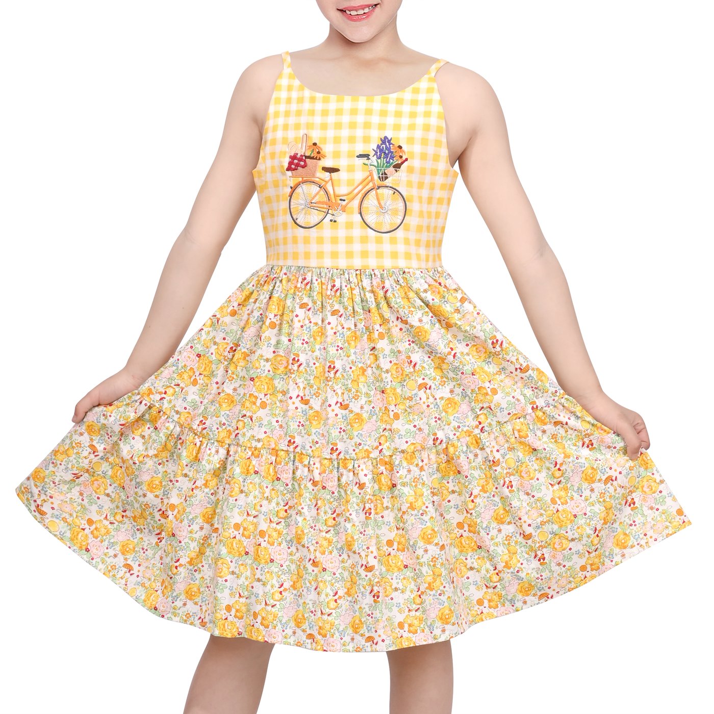 Kız Elbise Sarı Pötikeli Bisik - Embroidery Yellow Dress incelemesi ve fiyatı