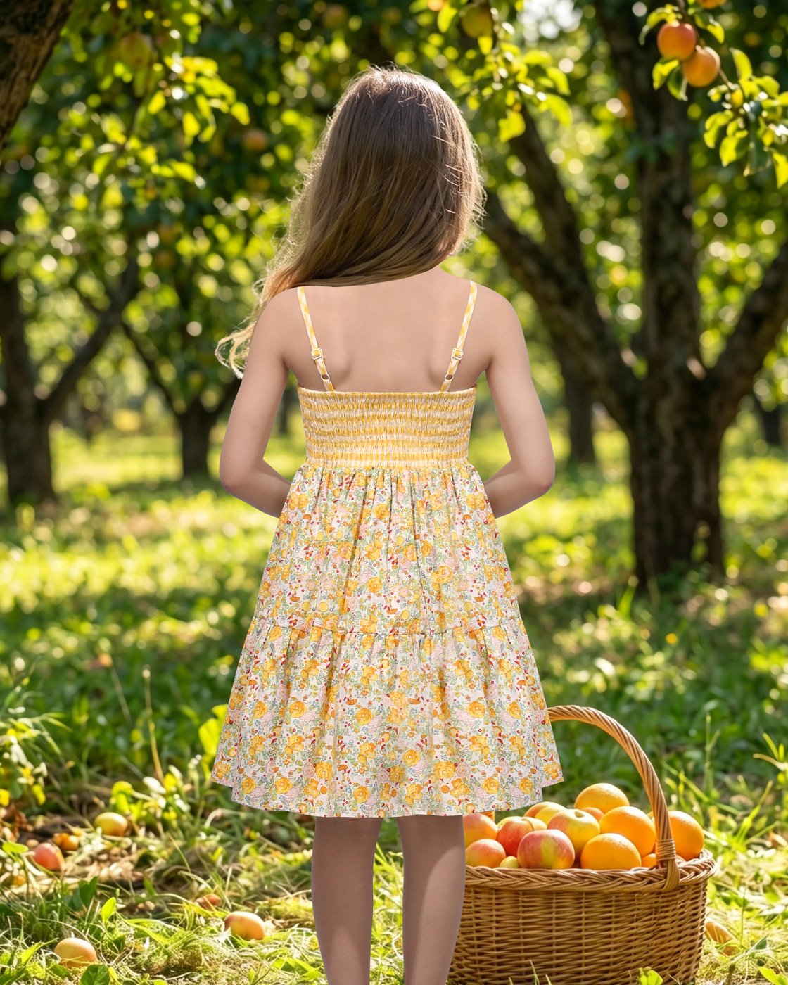 Kız Elbise Sarı Pötikeli Bisik - Embroidery Yellow Dress incelemesi ve fiyatı