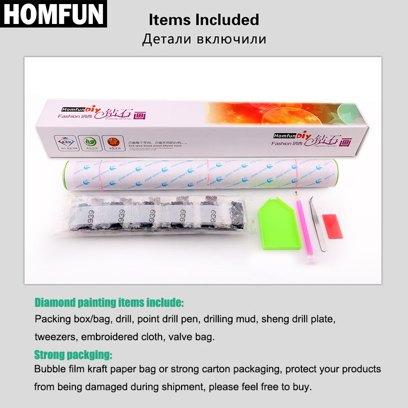 HOMFUN 5D elmas desen taklidi  - Embroidery Cross Stitch Patterns incelemesi ve fiyatı