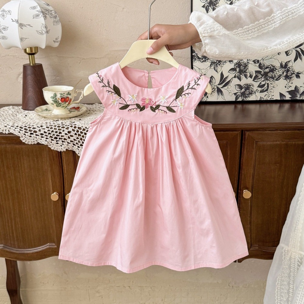 2-7 yaşında Kore Versiyonu Yaz - Embroidery Yellow Dress incelemesi ve fiyatı
